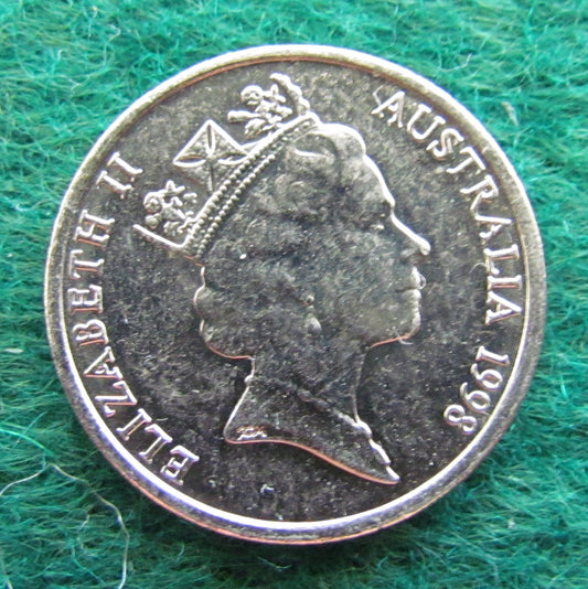 Australian 1998 5 Cent Queen Elizabeth II Coin - Circulated