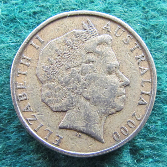Australian 2000 1 Dollar MOR Queen Elizabeth Coin - Circulated