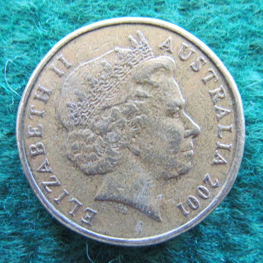 Australian 2001 1 Dollar International Year Of Volunteers Queen Elizabeth Coin - Circulated