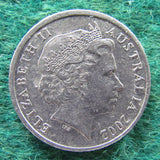 Australian 2002 10 Cent Queen Elizabeth II Coin - Circulated