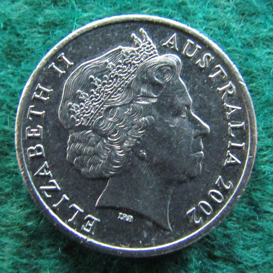 Australian 2002 20 Cent Coin Queen Elizabeth II - Circulated