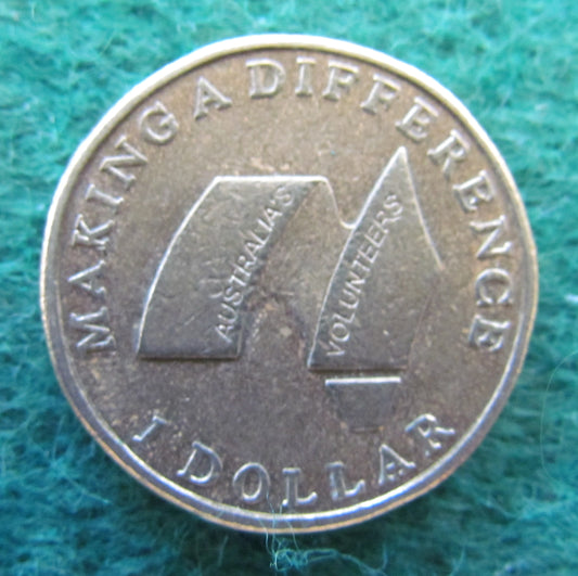 Australian 2003 1 Dollar Making A Difference Queen Elizabeth Coin - Circulated
