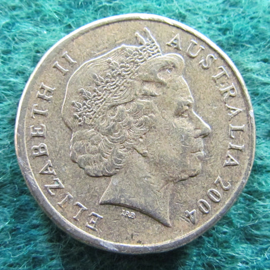 Australian 2004 1 Dollar MOR  Queen Elizabeth Coin - Circulated