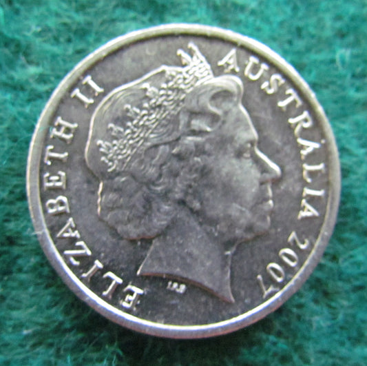 Australian 2007 10 Cent Queen Elizabeth II Coin - Circulated