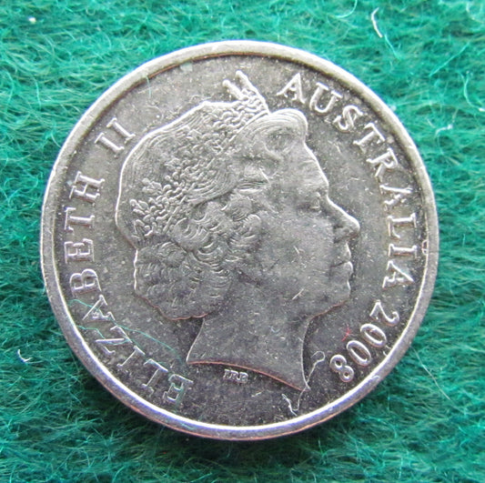 Australian 2008 5 Cent Queen Elizabeth II Coin - Circulated