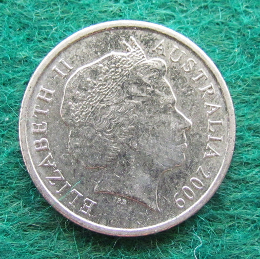 Australian 2009 5 Cent Queen Elizabeth II Coin - Circulated