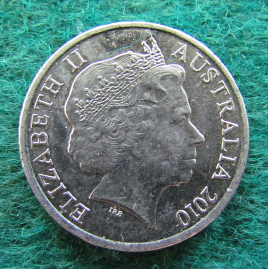 Australian 2010 10 Cent Queen Elizabeth II Coin - Circulated