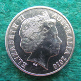 Australian 2010 20 Cent Coin The Australian Taxation Office Centenary Queen Elizabeth Coin - Circulated