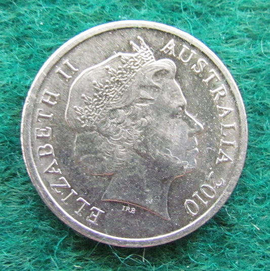 Australian 2010 5 Cent Queen Elizabeth II Coin - Circulated
