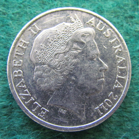 Australian 2011 20 Cent Coin Queen Elizabeth Coin - Circulated
