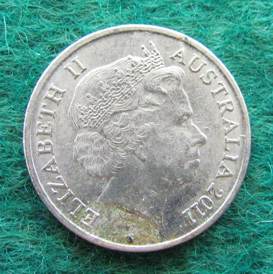 Australian 2011 5 Cent Queen Elizabeth II Coin - Circulated