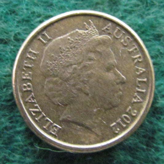 Australian 2012 2 Dollar Aboriginal Elder Queen Elizabeth Coin - Circulated
