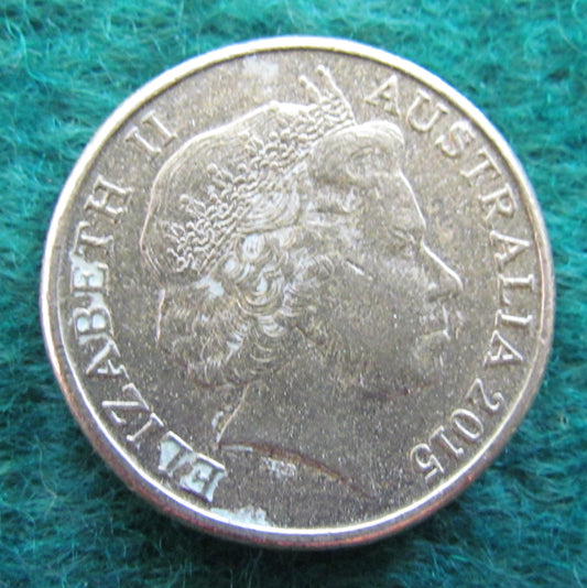 Australian 2015 1 Dollar Queen Elizabeth Coin - Circulated
