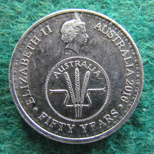 Australian 2016 10 Cent 50 Years Of Decimal Currency Queen Elizabeth II Coin - Circulated