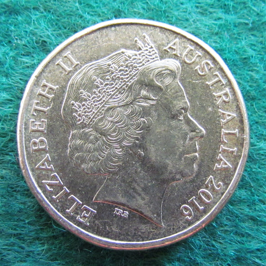 Australian 2016 1 Dollar Queen Elizabeth Coin - Circulated