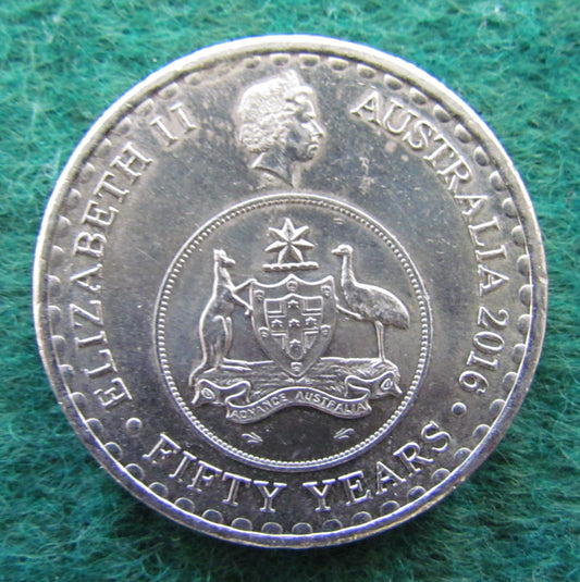 Australian 2016 20 Cent 50 Years Of Decimal Currency Coin - Circulated