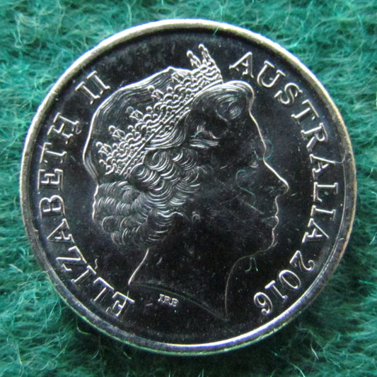 Australian 2016 5 Cent Queen Elizabeth II Coin - Circulated