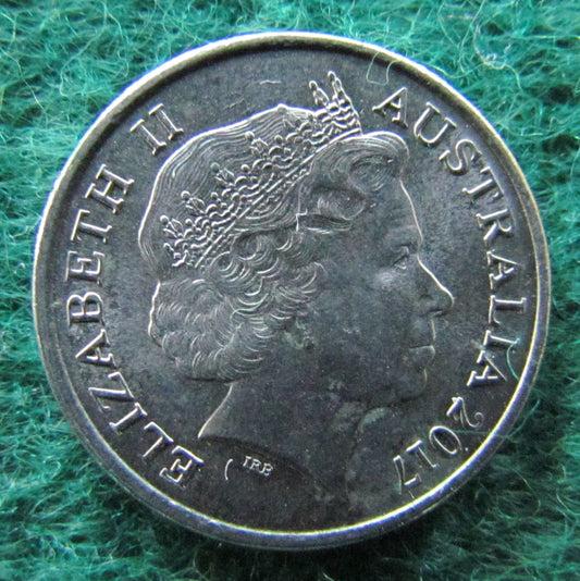 Australian 2017 5 Cent Queen Elizabeth II Coin - Circulated