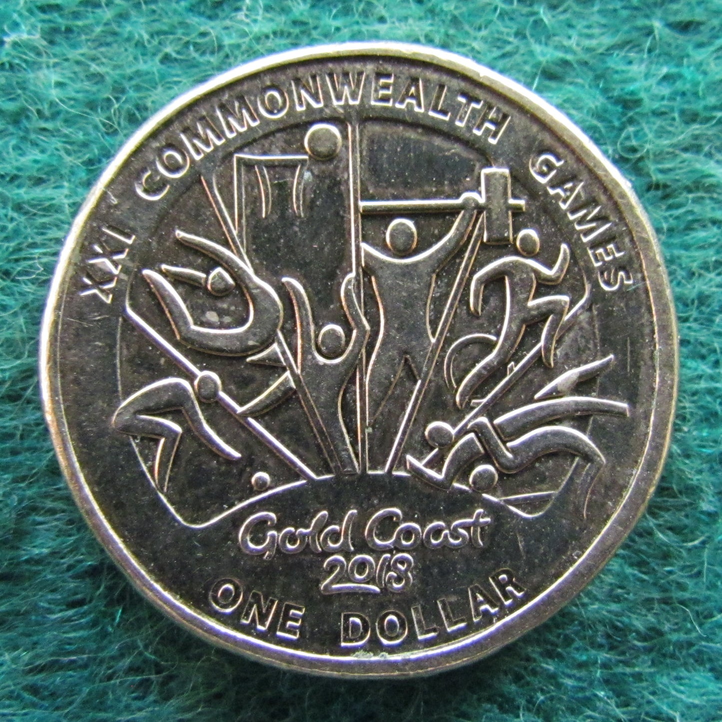 Australian 2018 1 Dollar XXI Commonwealth Games Queen Elizabeth Coin - Circulated