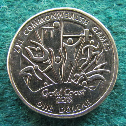 Australian 2018 1 Dollar XXI Commonwealth Games Queen Elizabeth Coin - Circulated