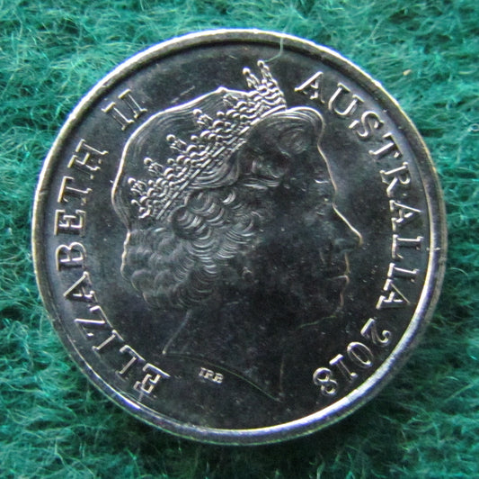 Australian 2018 5 Cent Queen Elizabeth II Coin - Circulated