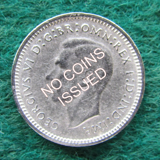 Australian 1946 3d Three Pence King George VI Coin