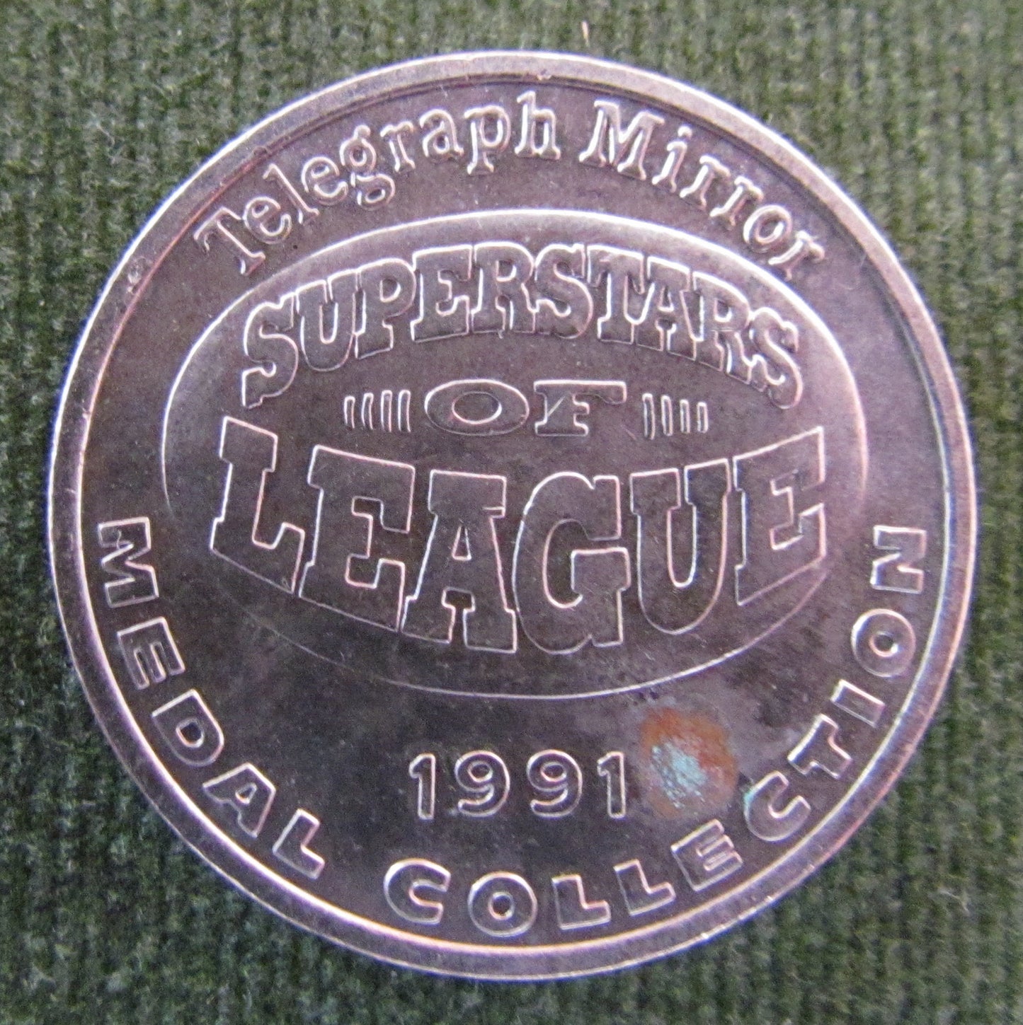1991 Superstars Of League Andrew Ettingshausen Commemorative Medallion - Sunday Telegraph