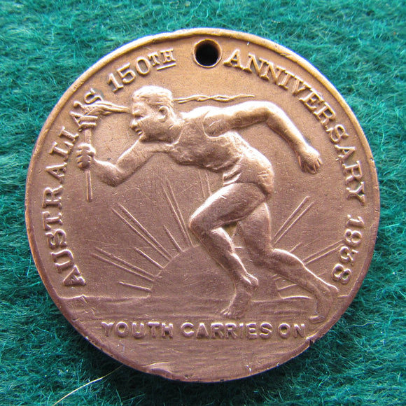 Australia 150th Anniversary Medallion 1938 - Youth Carries On