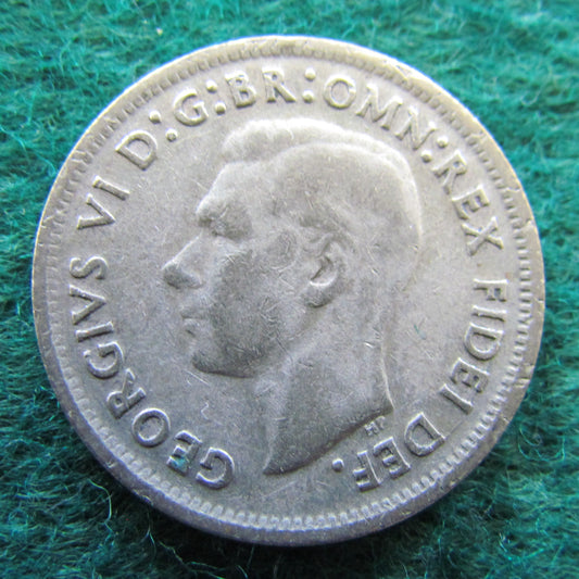 Australian 1950 1/- 1 Shilling King George VI Coin - Circulated
