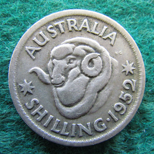 Australian 1952 1/- 1 Shilling King George VI Coin - Circulated