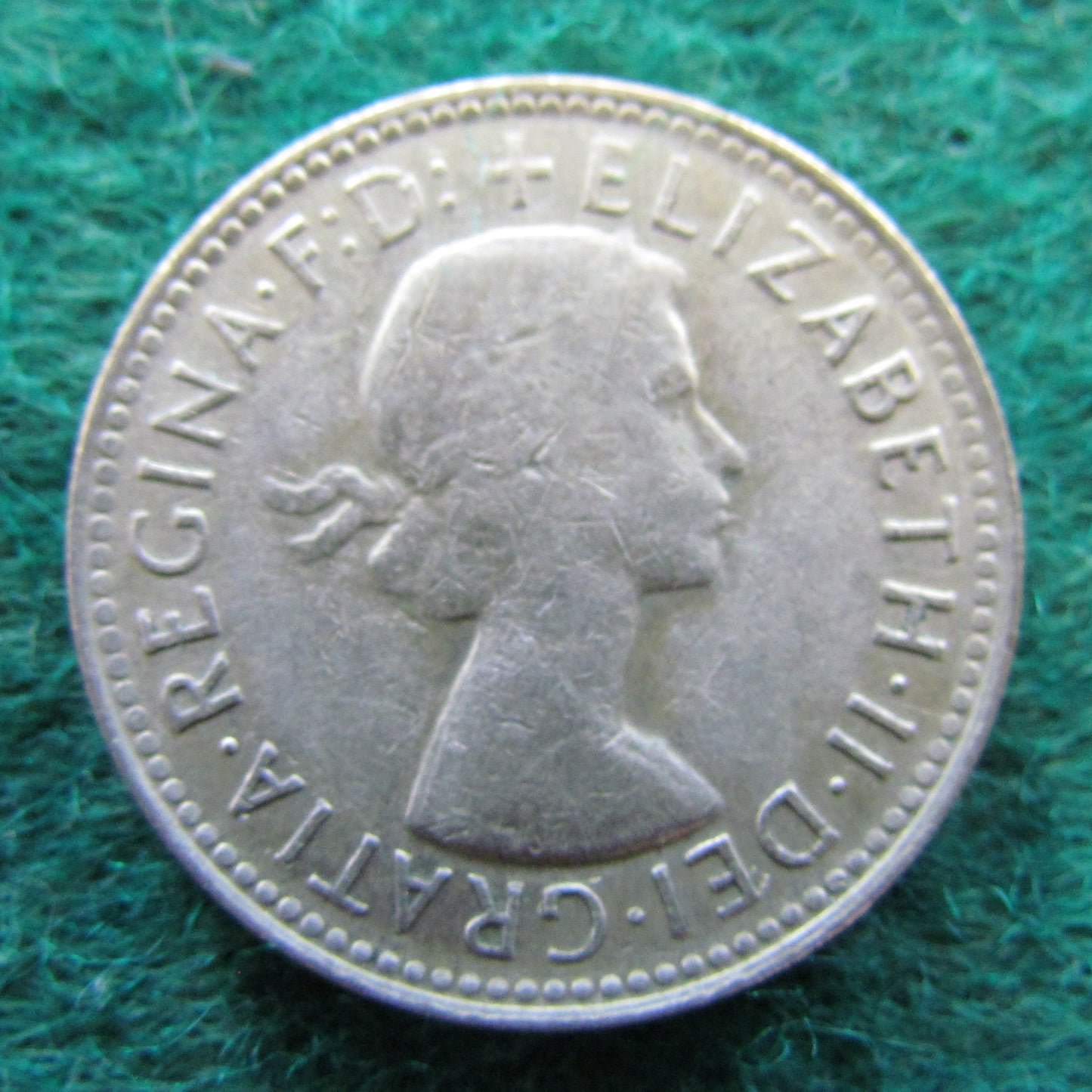 Australian 1962 1/- 1 Shilling Queen Elizabeth II Coin - Circulated