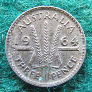 Australian 1964 Threepence Queen Elizabeth II Coin