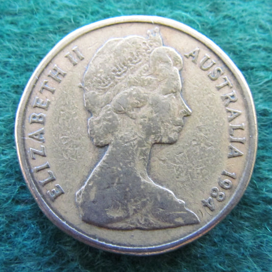 Australian 1984 1 Dollar MOR Queen Elizabeth Coin - Circulated