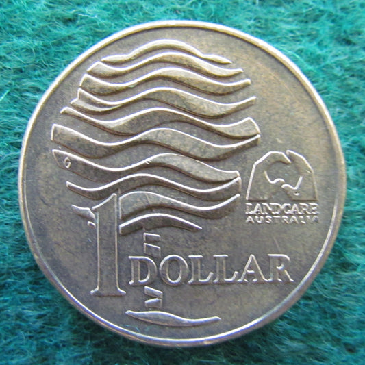 Australian 1993 1 Dollar Landcare Australia Queen Elizabeth Coin - Circulated