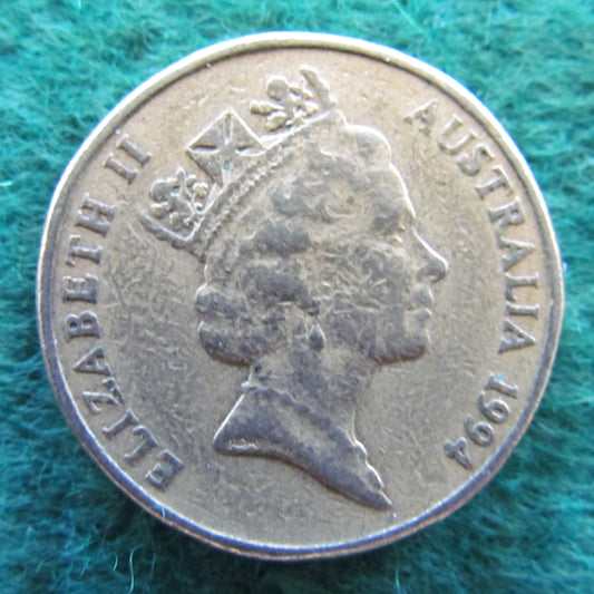 Australian 1994 1 Dollar MOR Queen Elizabeth Coin - Circulated