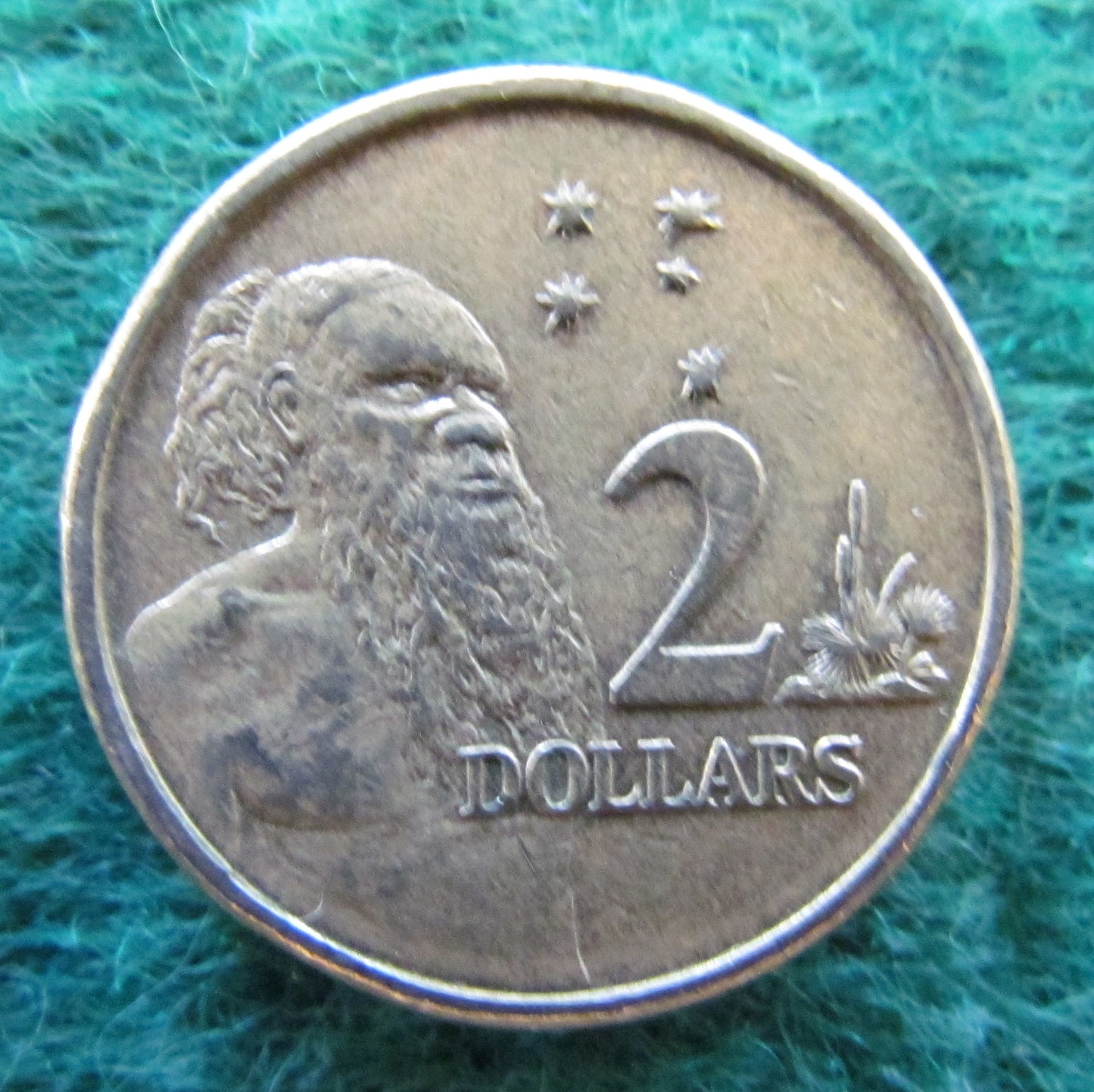 Australian 1994 2 Dollar Aboriginal Elder Queen Elizabeth Coin - Circulated