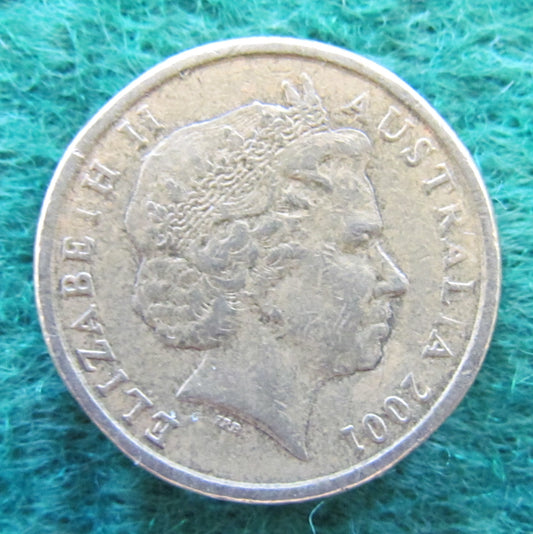 Australian 2001 2 Dollar Aboriginal Elder Queen Elizabeth Coin - Circulated