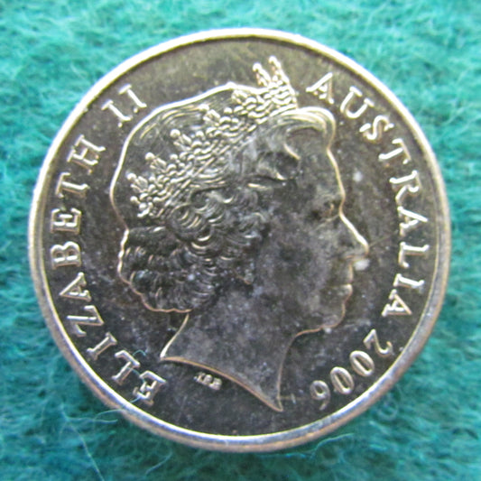 Australian 2006 1 Dollar Queen Elizabeth Coin - Circulated