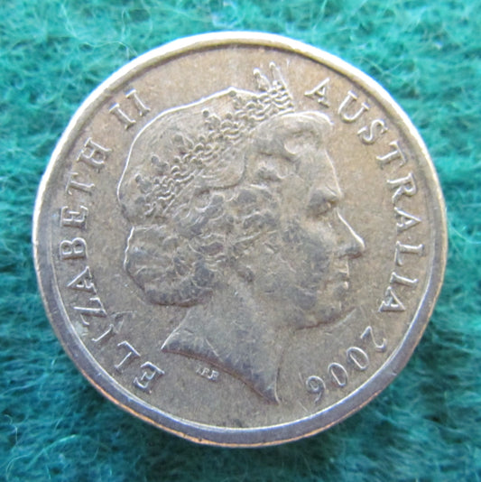 Australian 2006 2 Dollar Aboriginal Elder Queen Elizabeth Coin - Circulated
