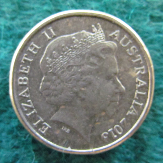 Australian 2013 2 Dollar Aboriginal Elder Queen Elizabeth Coin - Circulated