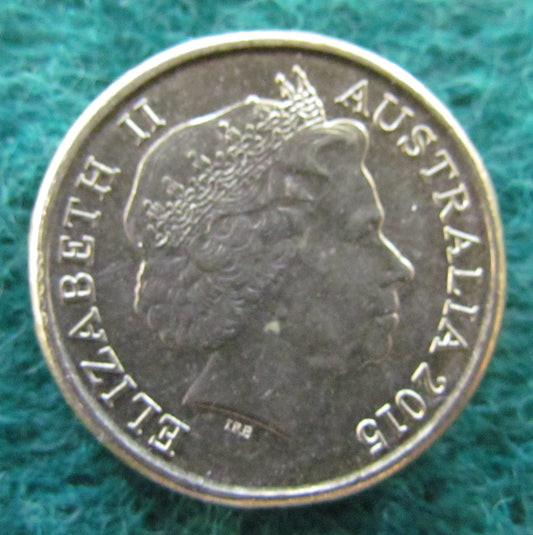 Australian 2015 2 Dollar Aboriginal Elder Queen Elizabeth Coin - Circulated
