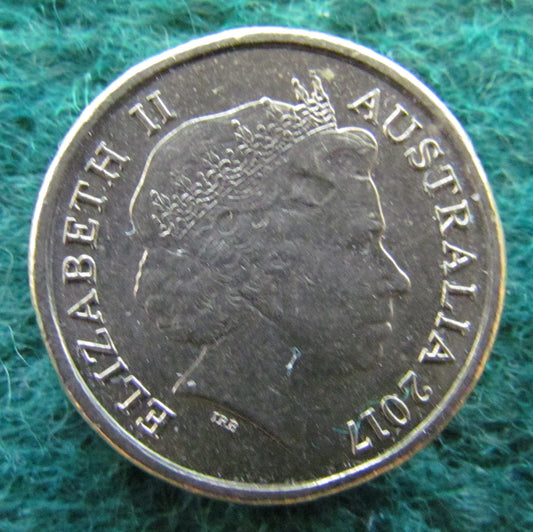 Australian 2017 2 Dollar Aboriginal Elder Queen Elizabeth Coin - Circulated