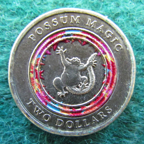 Australian 2017 2 Dollar Possum Magic Queen Elizabeth Coin - Circulated