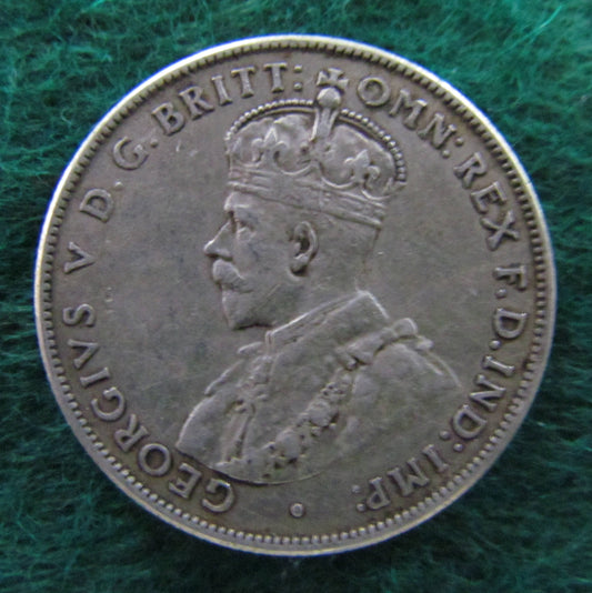 Australian 1935 2/- Florin King George V Coin