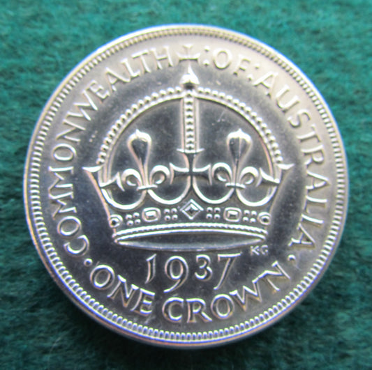 Australian 1937 Crown King George VI Coin