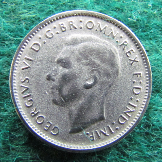 Australian 1948 6d Sixpence King George VI Coin