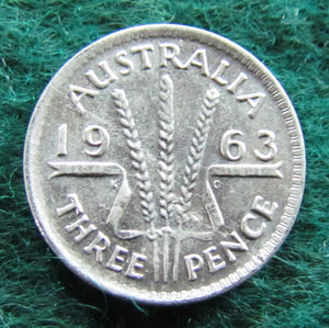 Australian 1963 Threepence Queen Elizabeth II Coin