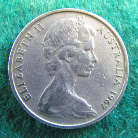 Australian 1967 20 Cent Queen Elizabeth Coin - Circulated