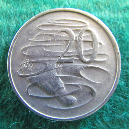 Australian 1967 20 Cent Queen Elizabeth Coin - Circulated