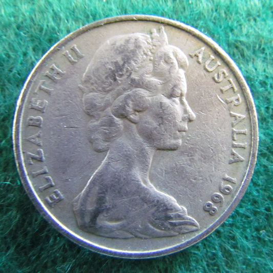Australian 1968 20 Cent Queen Elizabeth Coin - Circulated